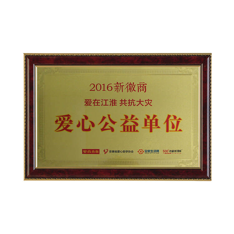 2016新徽商爱心公益单位